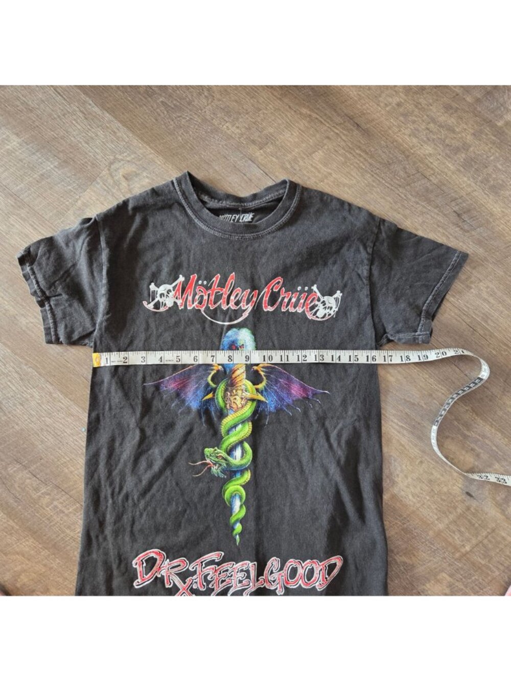 Urban Outfitters Sz Sm Motley Crüe Dr. Feelgood Graphic Tee Short Sleeve Cotton - Picture 5 of 6